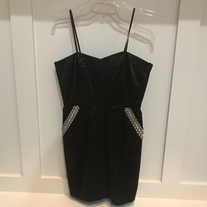 BCBG strapless dress with stud detail. Brand new!